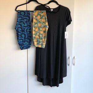 LuLaRoe Small Carly & Leggings OS